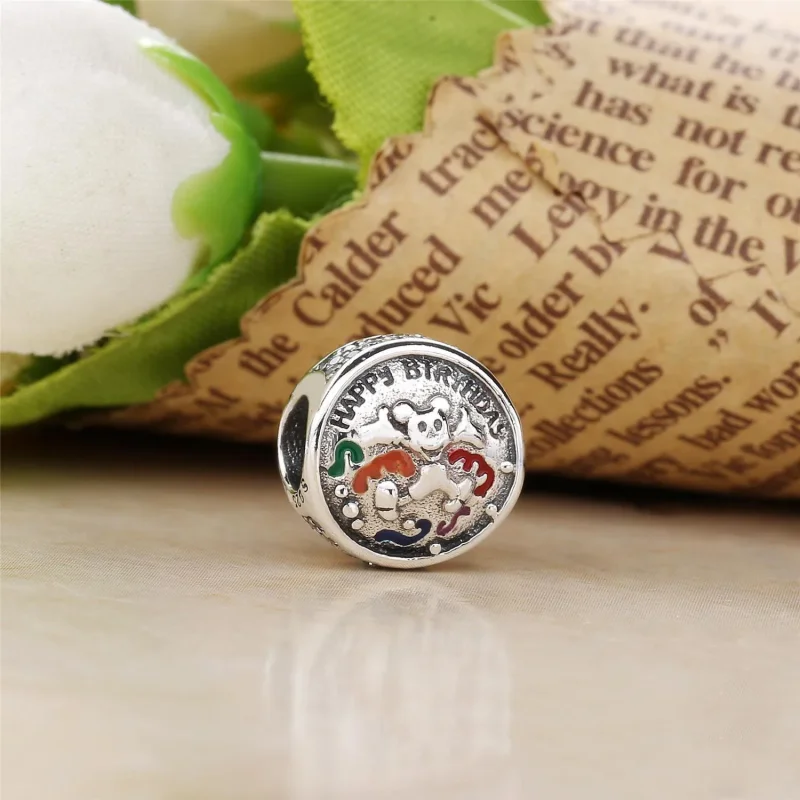 (imagine pentru) Talisman PANDORA, Mickey Mouse la mulţi ani din argint - Vizualizare 3