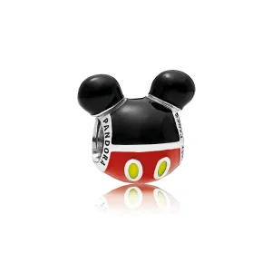 (imagine pentru) Talisman PANDORA, Mickey Mouse Pictogramă siluetă din argint