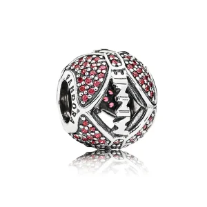 (imagine pentru) Talisman PANDORA, Minnie Mouse "Minnie's Sparkling Bow" din argi