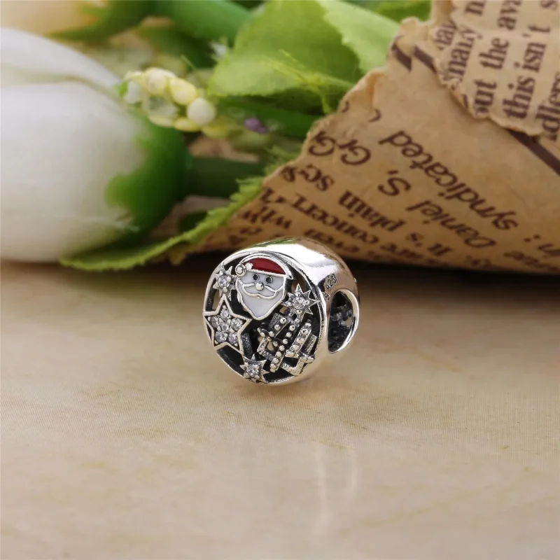 (imagine pentru) Talisman PANDORA, Moș Crăciun și stele din argint - Vizualizare 3