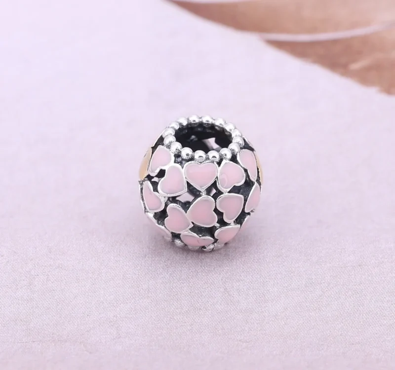 (imagine pentru) Talisman PANDORA, Multă dragoste din argint, aur 14k - Vizualizare 2