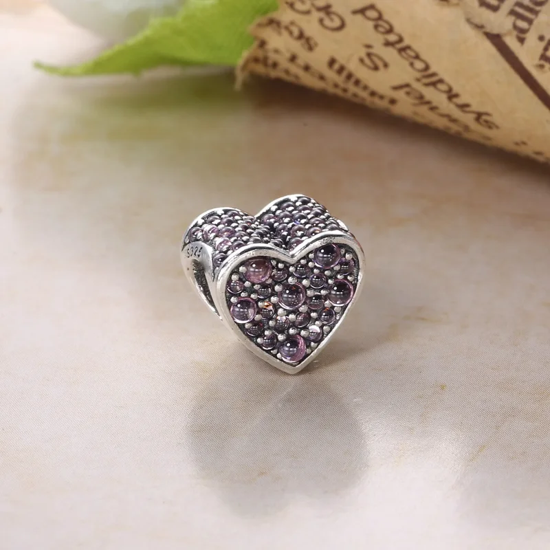 (imagine pentru) Talisman PANDORA, O inimă uluitoare din argint 792069PCZ - Vizualizare 3