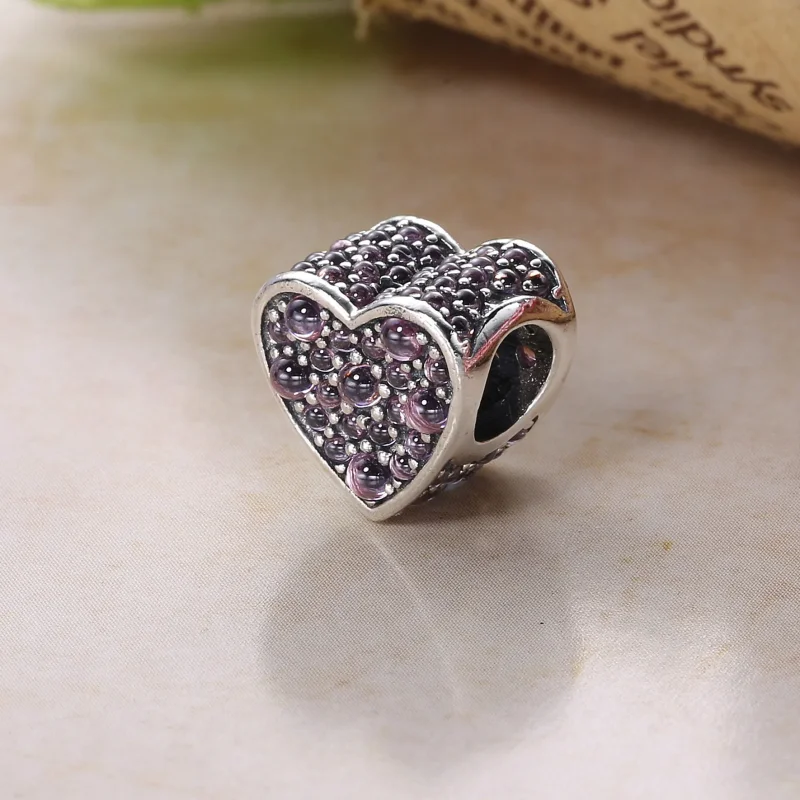 (imagine pentru) Talisman PANDORA, O inimă uluitoare din argint 792069PCZ - Vizualizare 4