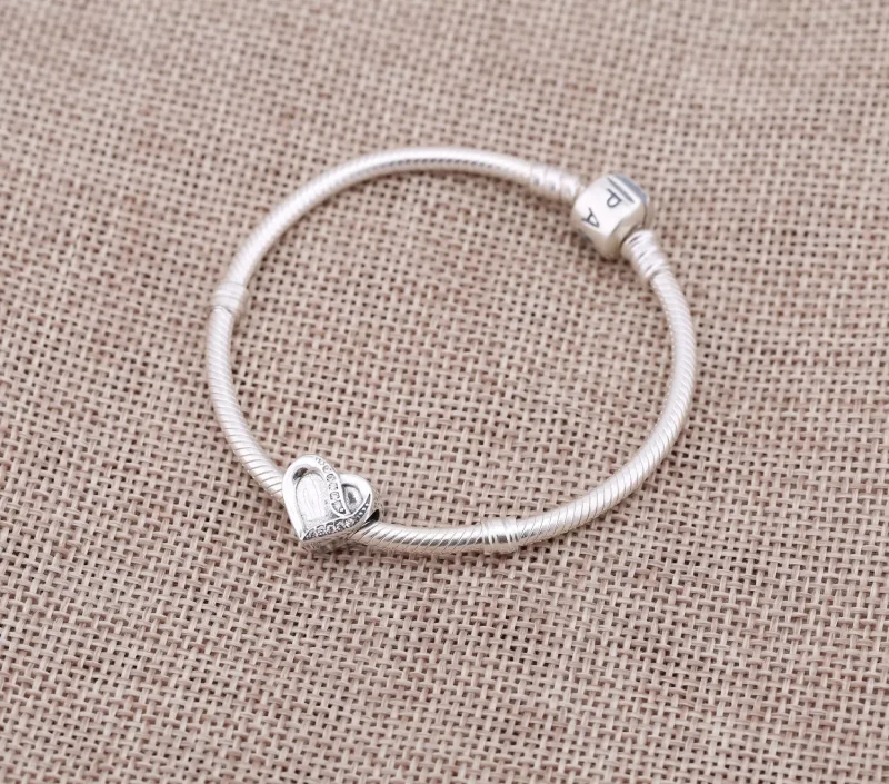 (imagine pentru) Talisman PANDORA, Panglica iubirii din argint - Vizualizare 2