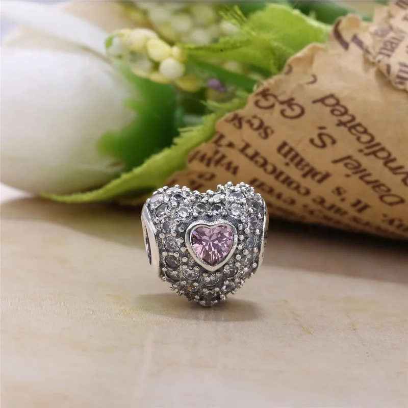 (imagine pentru) Talisman PANDORA, Pavé Inima din argint - Vizualizare 3