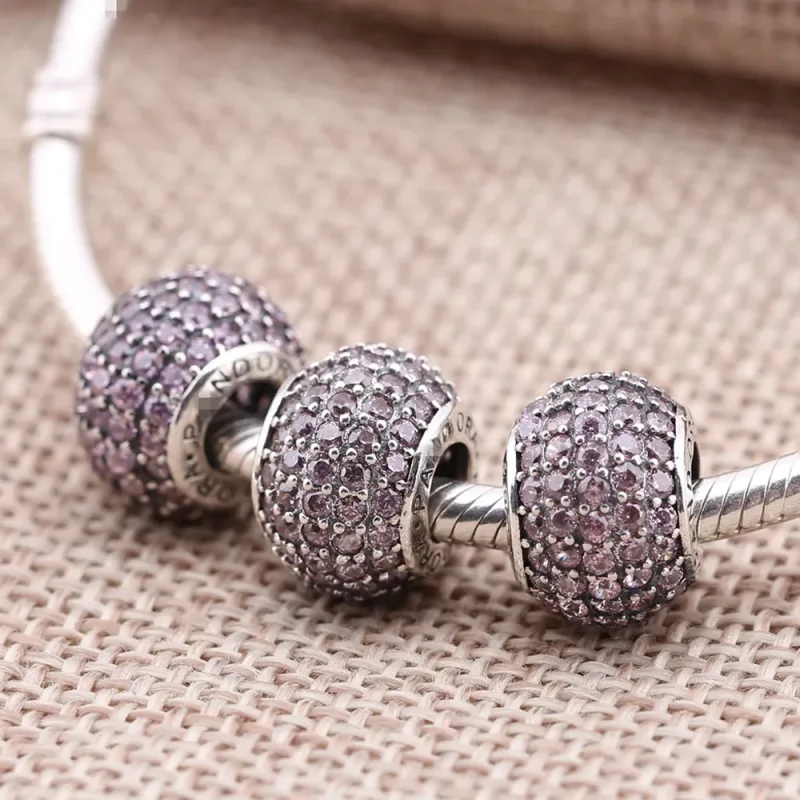 (imagine pentru) Talisman PANDORA, Pavé Mingea din argint 791051CZR - Vizualizare 3