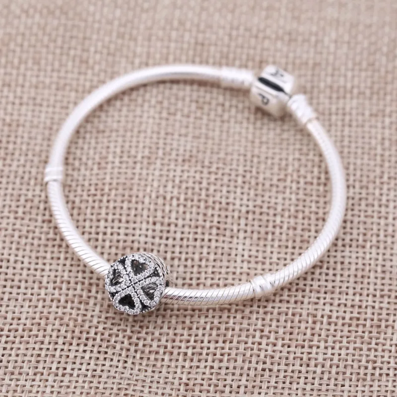 (imagine pentru) Talisman PANDORA, Petalele iubirii din argint - Vizualizare 2