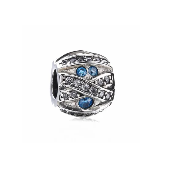 (imagine pentru) Talisman PANDORA, Piatra Albastră din argint