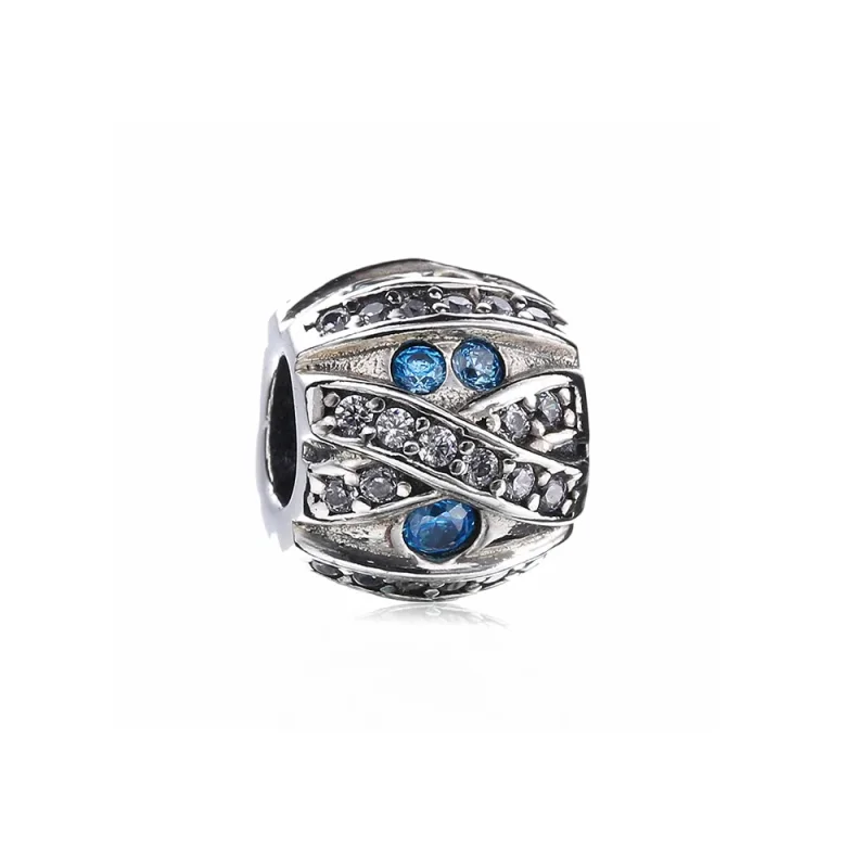 (imagine pentru) Talisman PANDORA, Piatra Albastră din argint