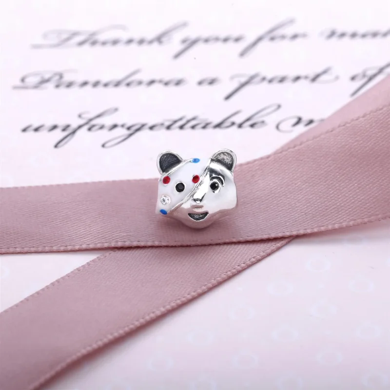 (imagine pentru) Talisman PANDORA, Pudsey Bear din argint - Vizualizare 2