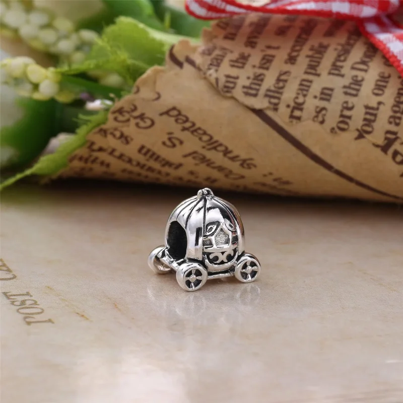 (imagine pentru) Talisman PANDORA, Pumpkin Car din argint - Vizualizare 2