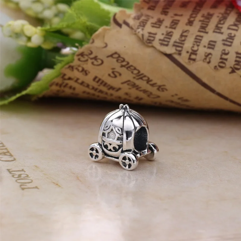 (imagine pentru) Talisman PANDORA, Pumpkin Car din argint - Vizualizare 3