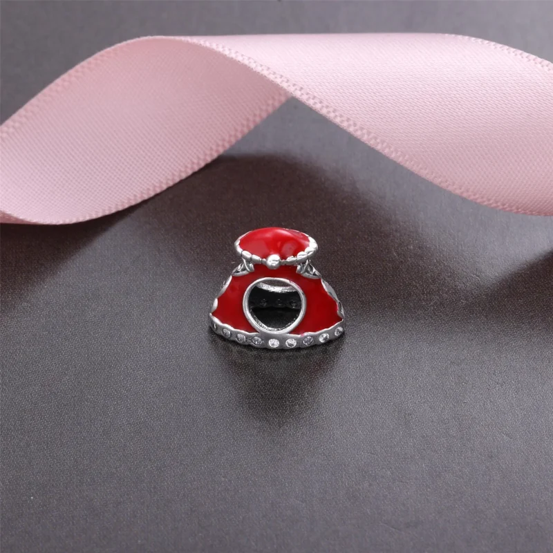 (imagine pentru) Talisman PANDORA, Rochie de Crăciun din argint - Vizualizare 3