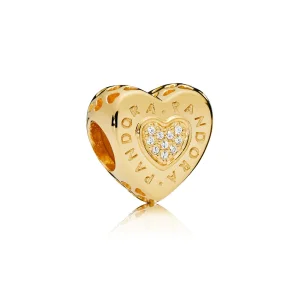 (imagine pentru) Talisman PANDORA Signature Heart, PANDORA Shine™ din PANDORA Shi