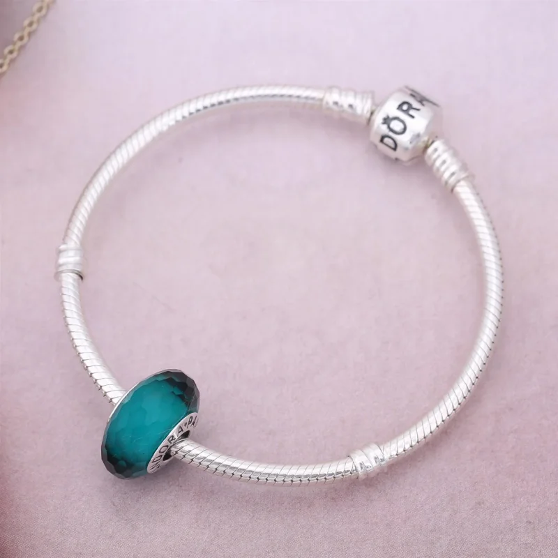 (imagine pentru) Talisman PANDORA, Teal fata din argint - Vizualizare 2