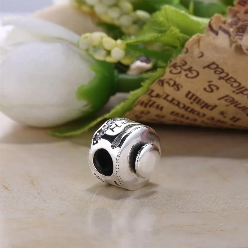 (imagine pentru) Talisman PANDORA, Tort de nunta fericit din argint - Vizualizare 3