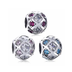 Talisman PANDORA, Traversat dragoste din argint (imagine pentru) Talisman PANDORA, Traversat dragoste din argint