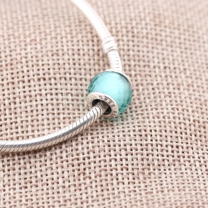 (imagine pentru) Talisman PANDORA, verde cu fațete Petite din argint - Vizualizare 2