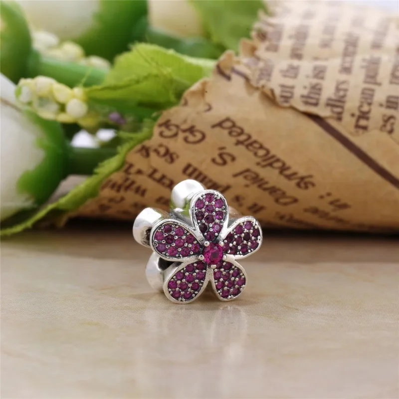 (imagine pentru) Talisman PANDORA, Violet orbitor Daisy din argint - Vizualizare 2