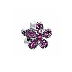 (imagine pentru) Talisman PANDORA, Violet orbitor Daisy din argint