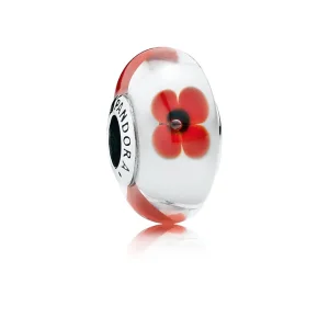 (imagine pentru) Talisman PANDORA, Wild Flower tribut din argint