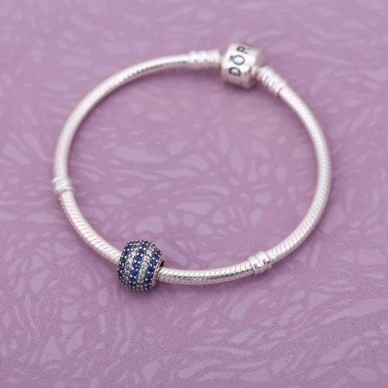 (imagine pentru) Talisman pavé albastru maritim - PANDORA - Vizualizare 2