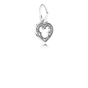 (imagine pentru) Talisman pandantiv PANDORA, Disney, Silueta Mickey din argint