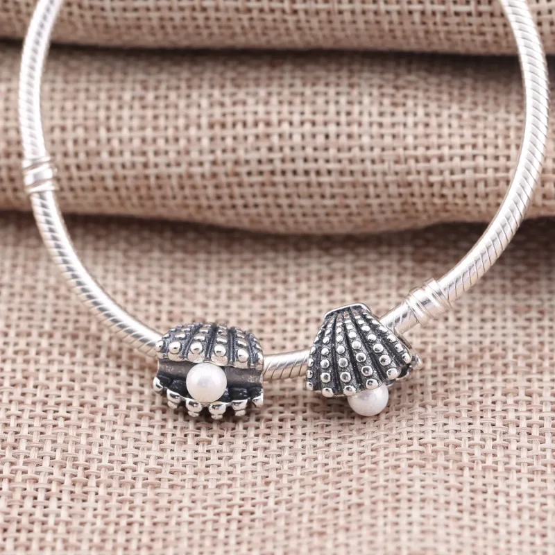(imagine pentru) Talisman stridie cu perlă - PANDORA - Vizualizare 2