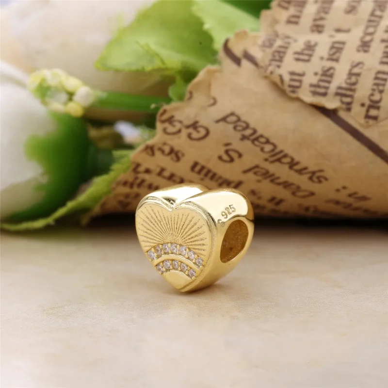 (imagine pentru) Talisman Sunshine inima din PANDORA Shine - Vizualizare 4