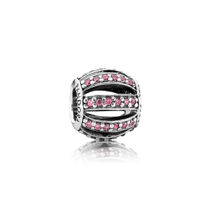 (imagine pentru) Talisman tambur pavé roz - 791115CZS - Talismane PANDORA