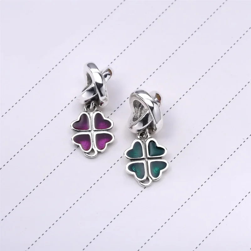 (imagine pentru) Talisman trifoi, roz - 790572EN07 - Talismane PANDORA - Vizualizare 4