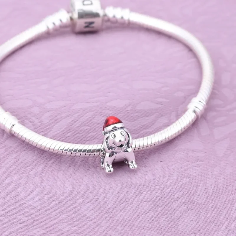 (imagine pentru) Talisman PANDORA, Crăciun catelus din argint - Vizualizare 2
