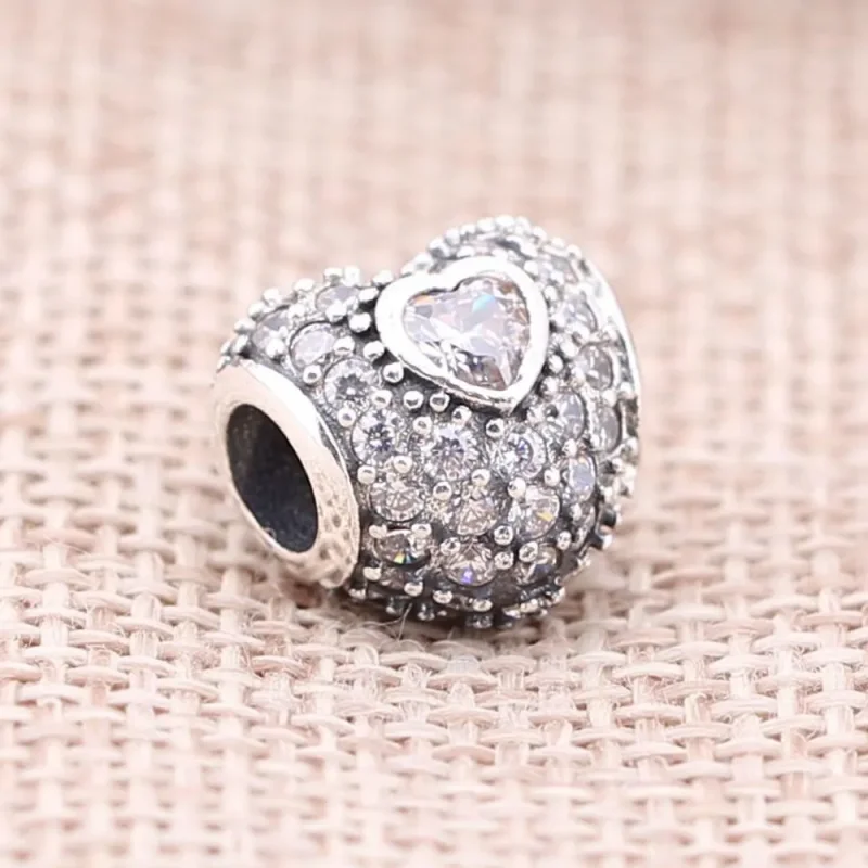 (imagine pentru) Talisman inimă pavé cu zirconiu cubic - PANDORA Originale - Vizualizare 2