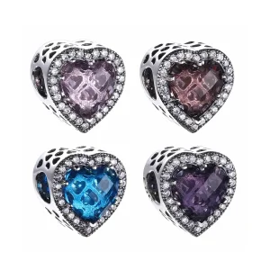 (imagine pentru) Talisman PANDORA, Inimile radiant din argint