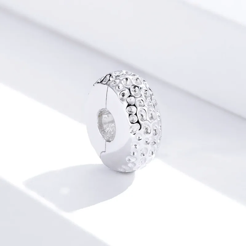 (imagine pentru) Agrafă Pandora Style cu Textură Argintie - SCC1490 - Vizualizare 3