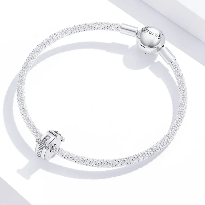 (imagine pentru) Pandora Style Clip Cruce de Argint - SCC1497 - Vizualizare 2