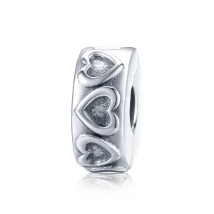 (imagine pentru) Pandora Style Clip Argintiu cu Relief Vintajat - SCC1557
