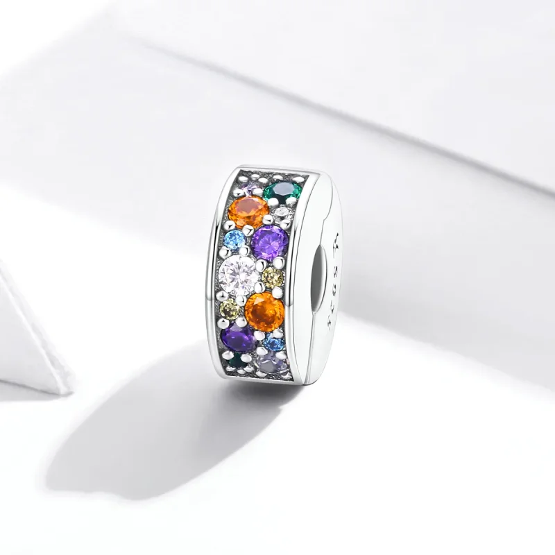 (imagine pentru) Pandora Style Clip de Grădină Colorat din Argint - SCC1609 - Vizualizare 2