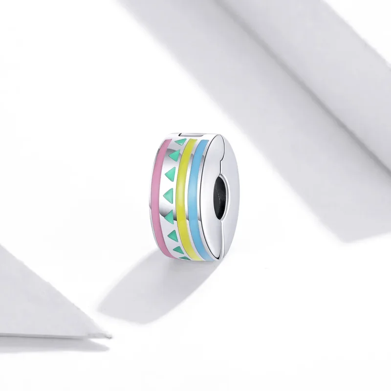 (imagine pentru) Pandora Style Clip Argintiu Colorit - SCC1756 - Vizualizare 2