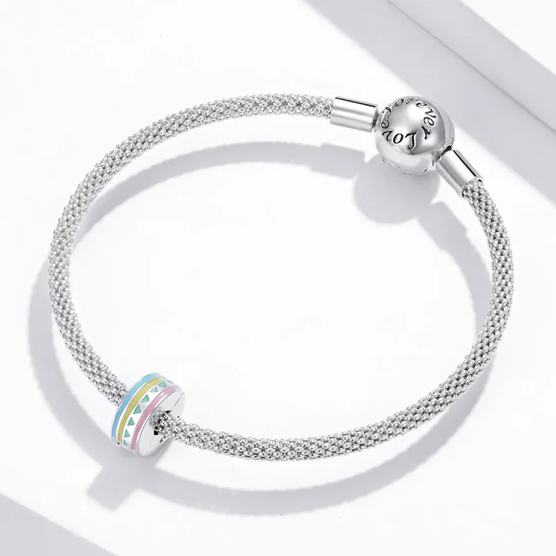 (imagine pentru) Pandora Style Clip Argintiu Colorit - SCC1756 - Vizualizare 3
