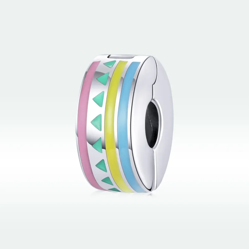 (imagine pentru) Pandora Style Clip Argintiu Colorit - SCC1756 - Vizualizare 5