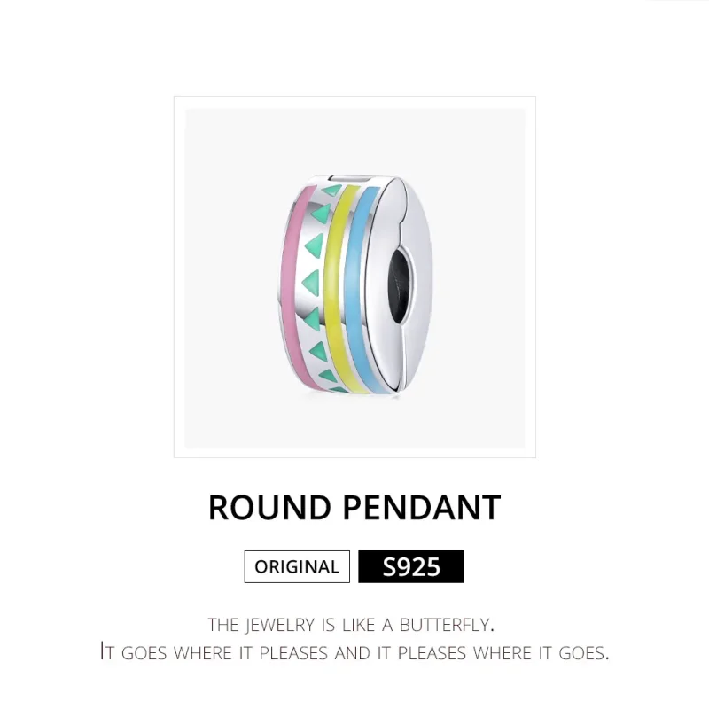 (imagine pentru) Pandora Style Clip Argintiu Colorit - SCC1756 - Vizualizare 6