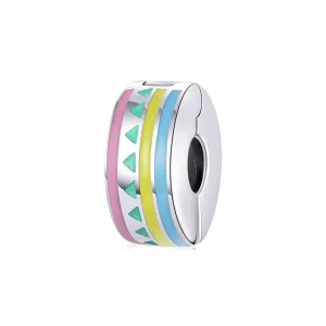 (imagine pentru) Pandora Style Clip Argintiu Colorit - SCC1756