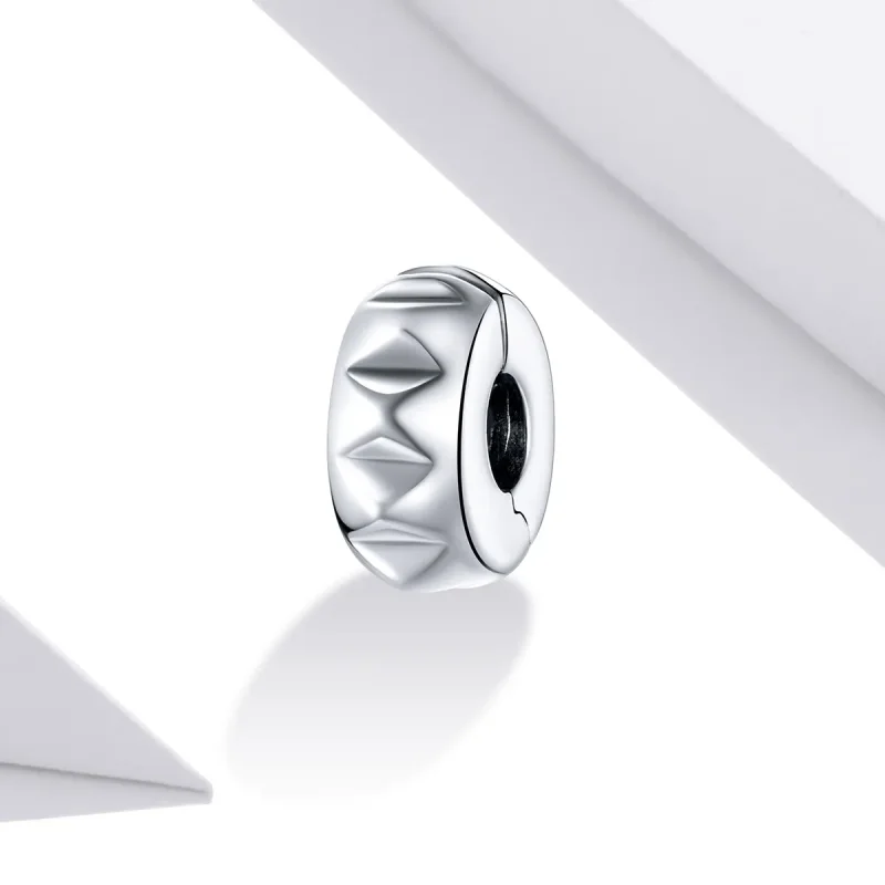 (imagine pentru) Pandora Style Clip de Nituire Argintiu - SCC1780 - Vizualizare 2