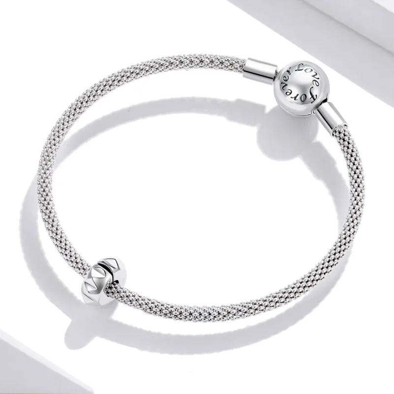 (imagine pentru) Pandora Style Clip de Nituire Argintiu - SCC1780 - Vizualizare 3