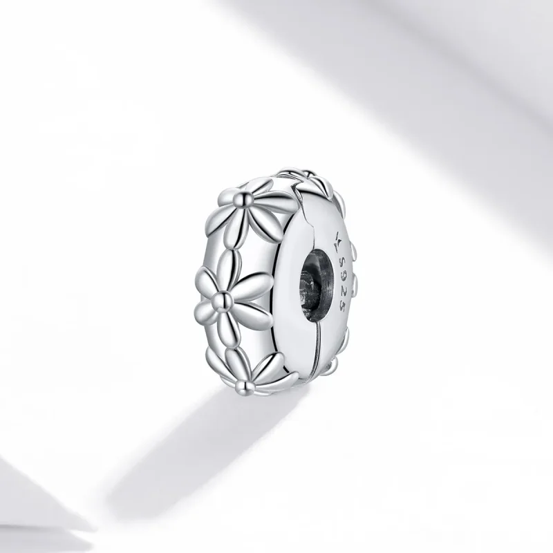 (imagine pentru) Agrafă Pandora Style cu Margaretă din Argint - SCC1795 - Vizualizare 2