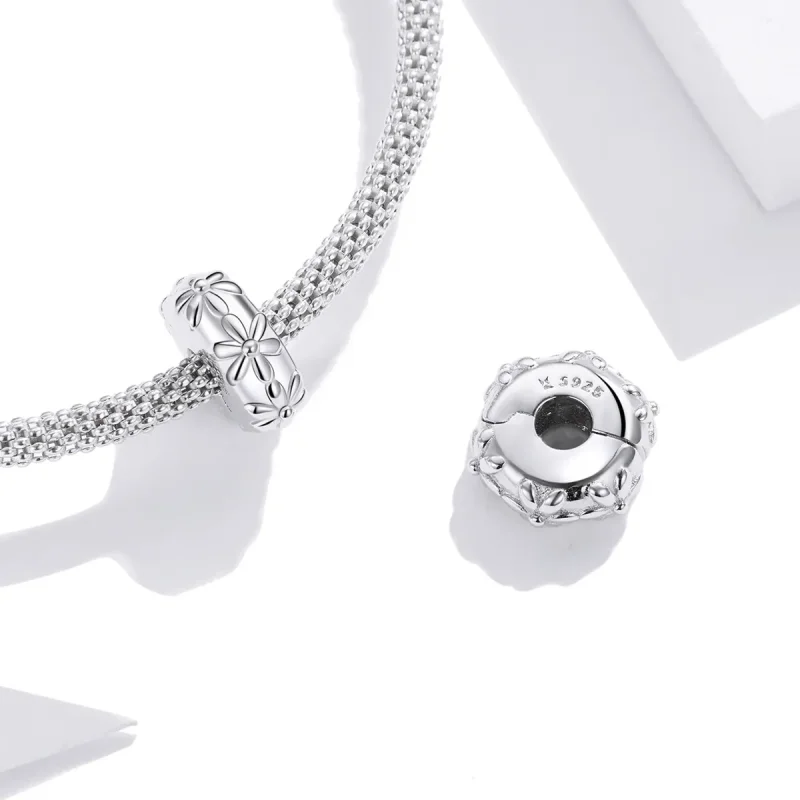 (imagine pentru) Agrafă Pandora Style cu Margaretă din Argint - SCC1795 - Vizualizare 4