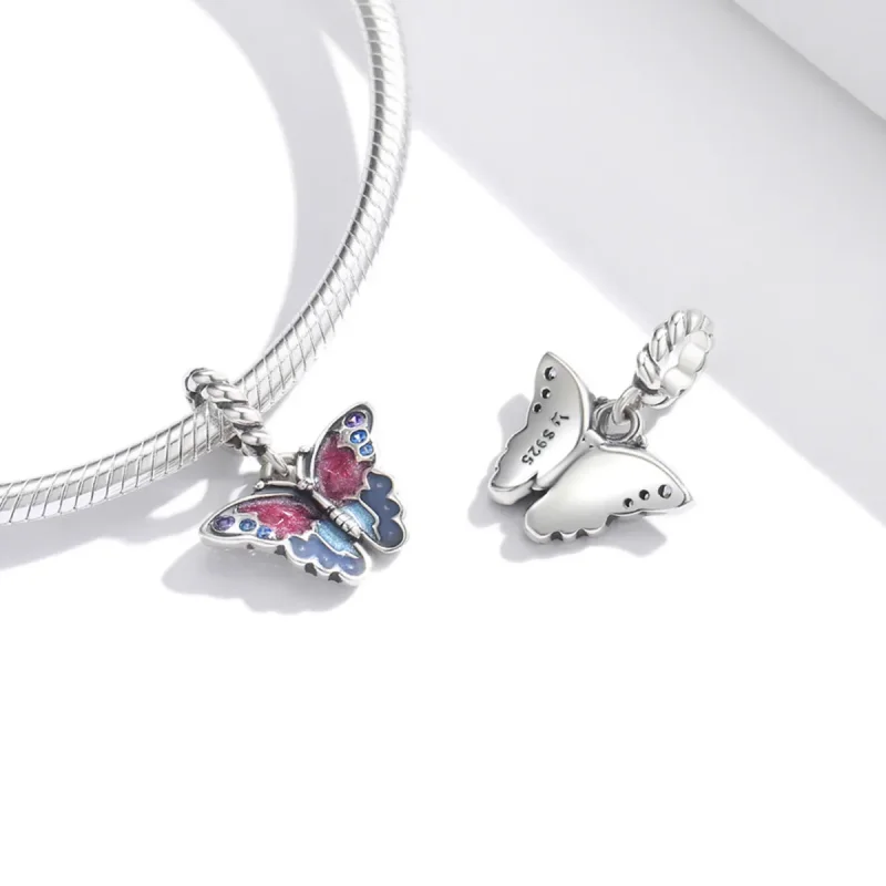 (imagine pentru) Șarpele în stil Pandora Dream Butterfly Dangle - SCC1904 - Vizualizare 4
