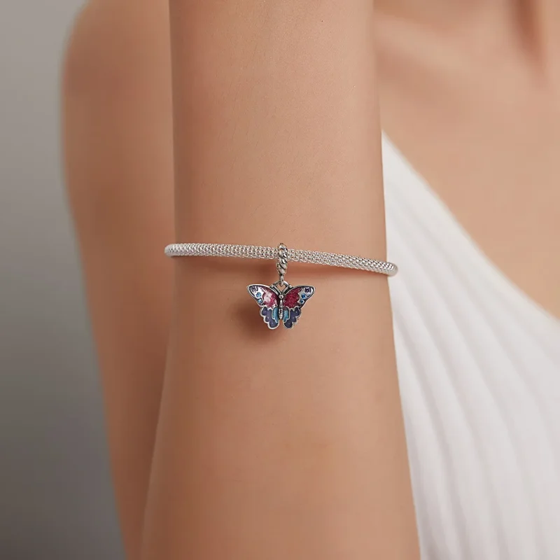 (imagine pentru) Șarpele în stil Pandora Dream Butterfly Dangle - SCC1904 - Vizualizare 5