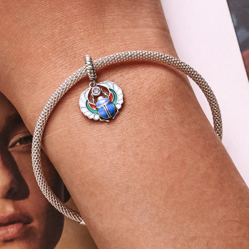 (imagine pentru) Șarpele Scarab stil Pandora - SCC2255 - Vizualizare 6